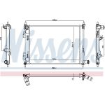 Nissens Wasserkühler PKW 606733 Nissens Wasserkühler PKW 606733