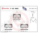 BREMBO Bremsklötze VA P 83 066X BREMBO Bremsklötze VA P 83 066X