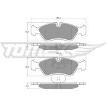 TOMEX brakes Bremsbelagsatz, Scheibenbremse TX 10-68