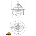 NRF Thermostat, Kühlmittel 725144 NRF Thermostat, Kühlmittel 725144