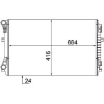 MAHLE Kühler, Motorkühlung CR 2054 001S MAHLE Kühler, Motorkühlung CR 2054 001S
