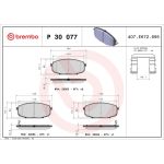 BREMBO Bremsklötze VA P 30 077 BREMBO Bremsklötze VA P 30 077