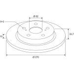VALEO Bremsscheibe 672629