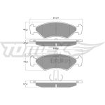 TX 12-54 TOMEX brakes Bremsbelagsatz, Scheibenbremse TX 12-54 TX 12-54 TOMEX brakes Bremsbelagsatz, Scheibenbremse TX 12-54