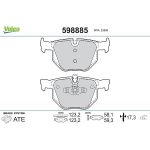 Valeo Bremsbelagsatz 598885 Valeo Bremsbelagsatz 598885