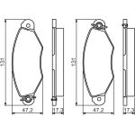 BOSCH Bremsbelagsatz, Scheibenbremse 0 986 495 235 BOSCH Bremsbelagsatz, Scheibenbremse 0 986 495 235