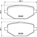 BREMBO Bremsklötze HA P 68 076 BREMBO Bremsklötze HA P 68 076