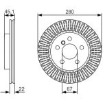 Bremsscheibe 0 986 479 C97 Bremsscheibe 0 986 479 C97
