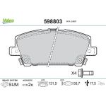 Valeo Bremsbelagsatz 598803 Valeo Bremsbelagsatz 598803