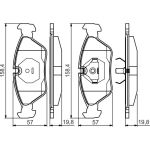 Bosch Bremsbelag 0 986 495 162 Bosch Bremsbelag 0 986 495 162