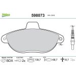 Valeo Bremsbelagsatz 598073 Valeo Bremsbelagsatz 598073