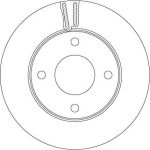 Bremsscheibe Nissan P. Nv200 1.5 Dci/1.6 10 DF6417 Bremsscheibe Nissan P. Nv200 1.5 Dci/1.6 10 DF6417