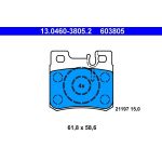 ATE Bremsbelagsatz Mercedes-Benz Hinterachse W124/W202/W210 93-01 13.0460-3805.2 ATE Bremsbelagsatz Mercedes-Benz Hinterachse W124/W202/W210 93-01 13.0460-3805.2