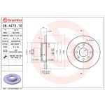 10 481 005 Bremsscheibe VA 08.4475.10 10 481 005 Bremsscheibe VA 08.4475.10