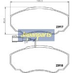 Japanparts Bremsbeläge PA-0222AF Japanparts Bremsbeläge PA-0222AF