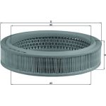 MAHLE Luftfilter LX 160 MAHLE Luftfilter LX 160