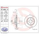 Brembo Bremsscheibe Vorderachse 09.8894.14 Brembo Bremsscheibe Vorderachse 09.8894.14