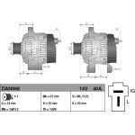 Denso Lichtmaschine DAN968 Denso Lichtmaschine DAN968