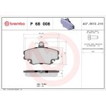 BREMBO Bremsklötze VA P 68 008