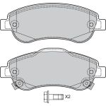 Valeo Bremsbelagsatz 598901 Valeo Bremsbelagsatz 598901