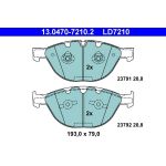 Bremsbelagsatz Bmw S. 5/6 3.0D 04-10 Keramik 13.0470-7210.2 Bremsbelagsatz Bmw S. 5/6 3.0D 04-10 Keramik 13.0470-7210.2