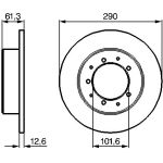 Bremsscheibe HA 0 986 478 656 Bremsscheibe HA 0 986 478 656