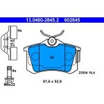 Bremsbelagsatz Renault T. Clio/Megane/Modus/Scenic 99 13.0460-2845.2 Bremsbelagsatz Renault T. Clio/Megane/Modus/Scenic 99 13.0460-2845.2