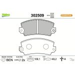 VALEO Bremsbeläge 302509 VALEO Bremsbeläge 302509