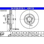 Bremsscheibe Vw P. Sharan/T4 90-10 24.0126-0119.1 Bremsscheibe Vw P. Sharan/T4 90-10 24.0126-0119.1