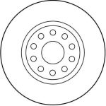 TRW Bremsscheibe DF2761 TRW Bremsscheibe DF2761