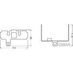 Osram LEDriving FOG 101/102 INF MOUNT Halterung für Infiniti, Nissan Set LEDFOG101-INF-M