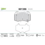Valeo Bremsbelagsatz 601386 Valeo Bremsbelagsatz 601386