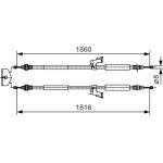 Handbremsseil 1987482019 Handbremsseil 1987482019