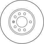 Bremsscheibe Opel P. Calibra/Vectra DF2681 Bremsscheibe Opel P. Calibra/Vectra DF2681