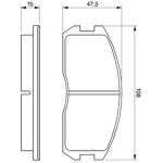 Bosch Bremsbelagsatz 0 986 491 260 Bosch Bremsbelagsatz 0 986 491 260
