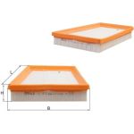 MAHLE Luftfilter LX 1813 MAHLE Luftfilter LX 1813