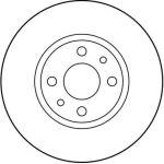 Bremsscheibe Fiat T. Stilo 01-/Multipla/Bravo 07-/Lybra DF1790 Bremsscheibe Fiat T. Stilo 01-/Multipla/Bravo 07-/Lybra DF1790