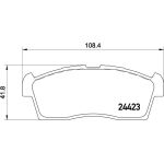BREMBO Bremsbelagsatz, Scheibenbremse P 54 049