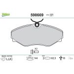 Valeo Bremsbelagsatz 598669 Valeo Bremsbelagsatz 598669