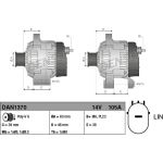 DENSO Generator DAN1370 DENSO Generator DAN1370