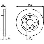 Bosch Bremsscheibe Vorderachse 0 986 478 270 Bosch Bremsscheibe Vorderachse 0 986 478 270