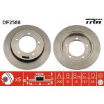 Bremsscheibe Suzuki P. Jimny/Samurai/Vitara 0,7-1,6 16V 88 DF2588 Bremsscheibe Suzuki P. Jimny/Samurai/Vitara 0,7-1,6 16V 88 DF2588