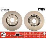 TRW Bremsscheibe Lancia T. These 2.0-3.2 DF6021 TRW Bremsscheibe Lancia T. These 2.0-3.2 DF6021
