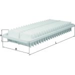 MAHLE Luftfilter LX 2634 MAHLE Luftfilter LX 2634