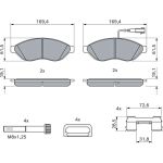 Bosch Bremsbelagsatz 0 986 494 581 Bosch Bremsbelagsatz 0 986 494 581