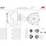 A0134 AS-PL Lichtmaschine (Generator) A0134 A0134 AS-PL Lichtmaschine (Generator) A0134