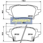 Japanparts Bremsbeläge PP-263AF Japanparts Bremsbeläge PP-263AF