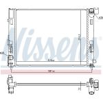 Nissens Wasserkühler PKW 606726 Nissens Wasserkühler PKW 606726
