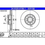 Bremsscheibe Vw P. Caddy/Golf/Jetta/Passat/Tiguan/Touran 05- Power Disc 24.0325-0158.1 Bremsscheibe Vw P. Caddy/Golf/Jetta/Passat/Tiguan/Touran 05- Power Disc 24.0325-0158.1