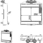 Kühler, Motorkühlung CR 923 000P Kühler, Motorkühlung CR 923 000P